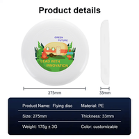 Disque volant professionnel de haute qualité JUNYE en plastique PE de 11 pouces avec design imprimé UV personnalisé 175g pour les sports de plein air