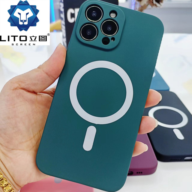 Magnetic Phone Case for iPhone Shockproof Ultra Thin TPU Magnetic Case for iPhone 11 12 13 Phone Cover