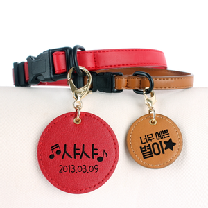 עור מותאם אישית תג כלב חתול אישית כלב תג שרשרת חמוד כלב מזהה שם תג צווארון עבור חיות מחמד - Product Image 2