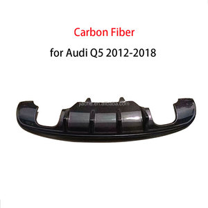 Diffuseur de lèvre de <span class=keywords><strong>pare</strong></span>-chocs arrière en Fiber de carbone avec lumières LED pour <span class=keywords><strong>Audi</strong></span> <span class=keywords><strong>Q5</strong></span> Standard uniquement 2012 - 2018 FRP <span class=keywords><strong>protection</strong></span> de <span class=keywords><strong>pare</strong></span>-chocs arrière décoration de voiture - Product Image 3