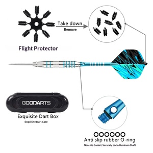 Ensemble <span class=keywords><strong>de</strong></span> fléchettes magnétiques <span class=keywords><strong>de</strong></span> sécurité professionnelles, corps en métal durable, ensemble <span class=keywords><strong>de</strong></span> 3 fléchettes pour <span class=keywords><strong>jeu</strong></span> en intérieur, compétition, entraînement - Product Image 2