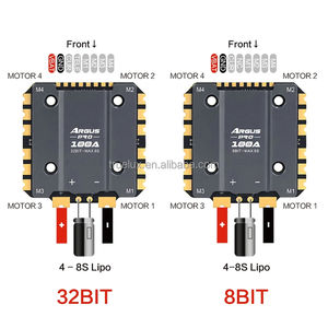 ESC FPV UAV 100A 32 bits-8S pour Axisflying <span class=keywords><strong>ARGUS</strong></span> PRO 4-8S Dissipation thermique en aluminium Réponse <span class=keywords><strong>rapide</strong></span> de l'accélérateur 32 bits Pièces de drone DIY - Product Image 2