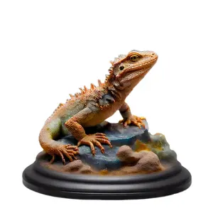 Résine Désert Lézard Sauvage/Sable Reptile Animal Miniature