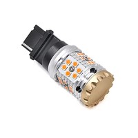 Offre Spéciale voiture LED clignotants ampoules 3156 3157 7440 7443 avec résistance intégrée ambre pour voiture CANBUS LED ampoule lumière
