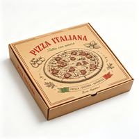 Caja de Pizza Larga Tipo Cajón al por Mayor, Contenedor Portátil Personalizado Impreso para Comida Rápida para Llevar por Porción Individual