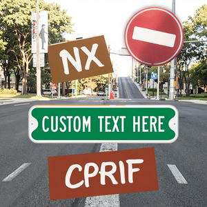 Letrero de aluminio personalizado con nombre de calle-Señal de tráfico reflectante de 18 "x 4" con su texto y logotipo - Product Image 6