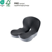 Coussin de siège personnalisable en velours pour chaise de bureau orthopédique avec soutien lombaire et coussin fessier en mousse à mémoire de forme pour soulager la douleur du coccyx, également utilisable comme coussin de siège auto
