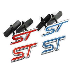 Emblème de calandre avant de voiture en métal 3D, logo <span class=keywords><strong>ST</strong></span>, badge de coffre, autocollant pour <span class=keywords><strong>Ford</strong></span> Focus Fiesta Mondeo EDGE Kuga <span class=keywords><strong>Explorer</strong></span> <span class=keywords><strong>ST</strong></span>, accessoires - Product Image 2