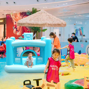 Bon marché MINI PVC Toddler Trampoline Bouncer AIR Jump House Bouncer château gonflable et équipement d'amusement intérieur - Product Image 3