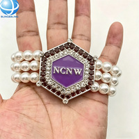 Broche en cristal violet NCNW, épinglette du Conseil National des Femmes Noires, pour souvenir, badge, bijou