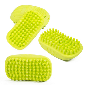 Cepillo de aseo para perros, champú para mascotas, baño, masaje calmante, peine de goma, cepillo de lavado para perros de calidad profesional, hogar de patas - Product Image 3