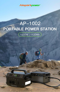 สถานีพลังงานแสงอาทิตย์แบบพกพา 1200W 896Wh/1120Wh พร้อมตัวควบคุม MPPT คลื่นไซน์บริสุทธิ์ ชาร์จไร้สาย พอร์ต Type C ไฟฉาย รุ่น AP-1002 LiFeP - Product Image 6