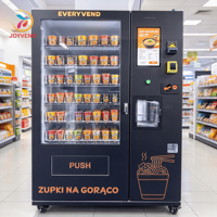Distributeur automatique de nouilles instantanées direct usine avec distributeur d'eau chaude intégré, kiosque de vente de nouilles en gobelet 24h sans surveillance
