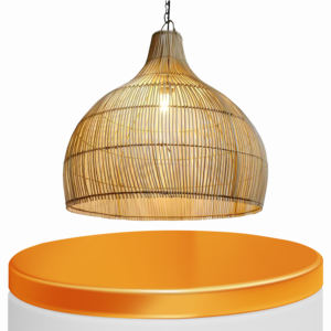 Lampe suspendue conçue avec des tons naturels et un équilibre artistique offrant une élégance subtile dans des environnements personnels ou commerciaux - Product Image 2