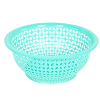 Panier égouttoir empilable en plastique PP à motif floral, égouttoir à vaisselle perforé pour le lavage des légumes et le drainage en cuisine