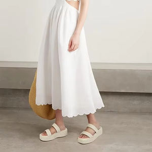 Zapatillas de playa con punta cuadrada de nuevo estilo para mujer, Sandalias planas con punta abierta para mujer de alta calidad para otoño y verano - Product Image 5