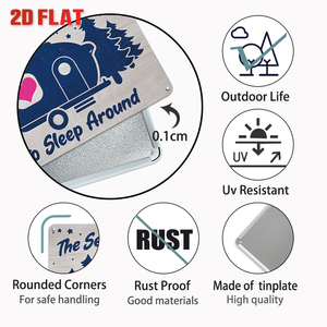 Juego de Letreros Metálicos Divertidos con Temática de <span class=keywords><strong>Camping</strong></span>, Decoración de Pared con Frases Retro para Campamentos al Aire Libre - Product Image 6