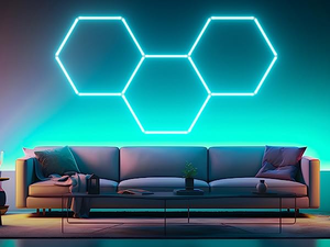 Araba detaylandırma dükkanı ve berber RGB garaj ışıkları için HanYin ticari rgb altıgen ızgara petek ışıkları - Product Image 3