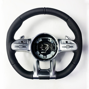 Volant chauffant et vibrant personnalisé pour <span class=keywords><strong>Mercedes</strong></span>-Benz AMG Classe G W460 W463 W465 GLA C117 250 <span class=keywords><strong>200</strong></span> C118 <span class=keywords><strong>CLK</strong></span> W209 GLE W167 C257 - Product Image 3