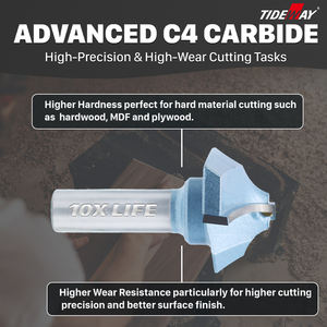 <span class=keywords><strong>Fraise</strong></span> à découper de haute qualité Tideway, lame tranchante en carbure pour la sculpture de panneaux de porte - Product Image 4