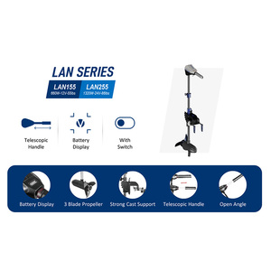 New 12V 65 Lbs Electric <strong>Trolling</strong> <strong>Motor</strong> Outboard Engine Speed Control Underwater Thruster - Product Image 2