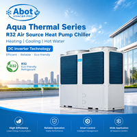 Refroidisseur modulaire à air Midea, série Aqua Thermal, R32, inverseur DC, module hydraulique intégré en option, installation simplifiée