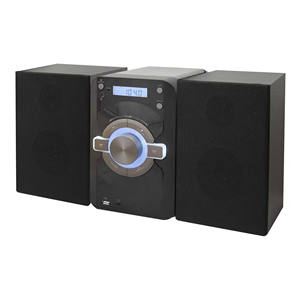 Reproductor de CD con Pantalla Digital y Puerto USB, Sistema Estéreo Negro con Altavoces Dobles, Reproductor de Audio para el Hogar - Product Image 1