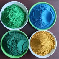 Pigment de béton du fabricant, oxyde de fer Fe2O3, poudre de pigment rouge, jaune, noir pour ciment, briques, pavés