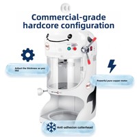 Machine à glace pilée électrique commerciale automatique avec fabricant de briques de glace 220V, facile à utiliser, pour les magasins de thé au lait