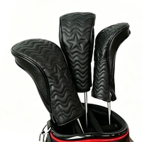 Offre Spéciale – Petites commandes acceptées – Housse de tête de club de golf en cuir PU personnalisable avec motif et logo – Driver, Fairway, Hybride, Bois 1, 3, 5
