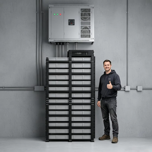 Sistema de Almacenamiento de Energía Industrial y Comercial ASGOFT, Paquete de Baterías LiFePO4 de 50kWh/100kWh de Alto Voltaje BYD con Inversor Híbrido de 50kW - Product Image 1