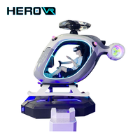 Simulateur de vol VR autonome en VR, cockpit d'hélicoptère, simulateur de mouvement intérieur pour la maison, l'école, la garderie, option de jeu en extérieur