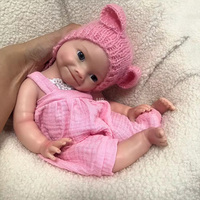 Réaliste Full Body Silicone Reborn Baby Dolls Réaliste Bébé Fille 40cm Platine Silicone Toddler Kit pour Collectionneurs et Cadeaux