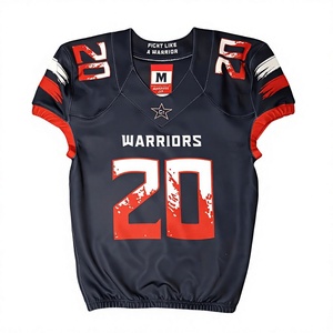 Reversible <b>Mesh</b> American Football Jersey Adult Youth Dual Side Custom Logo Number Name Breathable Polyester OEM ODM Low MOQ - Product Image 1