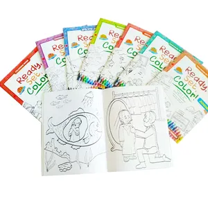 Precio más barato de fábrica impresión personalizada A4 A5 B5 B6 mini niños pequeños bebé libro de dibujo para colorear al por mayor