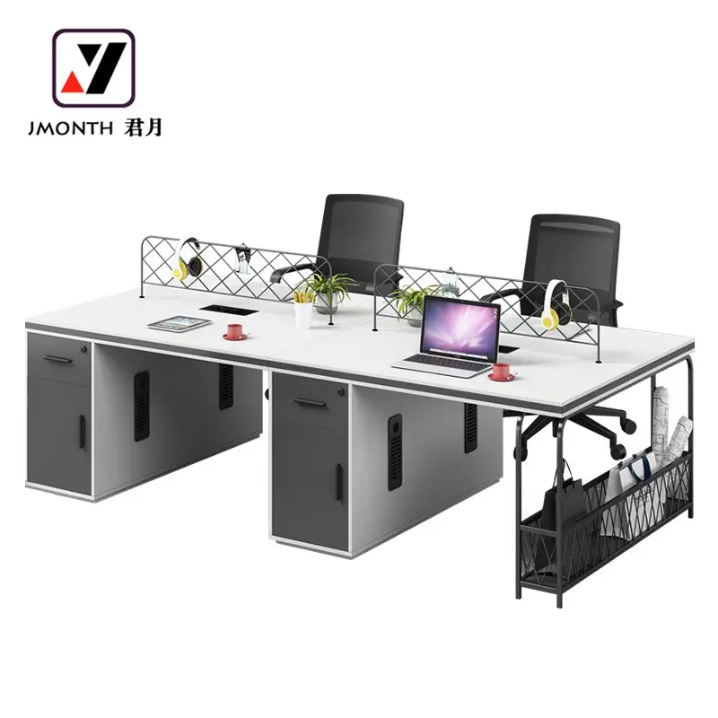 모듈 사무용 가구 현대 사무실 책상 직원 방 사무실 테이블 다수 배치를 위한 간단한 작풍 워크스테이션 주문을 받아서 만드는