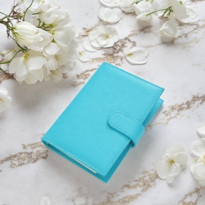 Agenda/Planificateur Hongbo Best-Seller <span class=keywords><strong>en</strong></span> Cuir Grainé A6 avec Anneau Doré 30MM <span class=keywords><strong>et</strong></span> 12 Couleurs, Logo Gaufré/Doré Disponible - Product Image 1