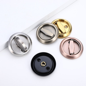 Recessed <strong>Door</strong> Lock Stainless Steel 304 Hidden Cup <strong>Door</strong> Handle Furniture Pulls Latch <strong>Knob</strong> Privacy Pocket <strong>Door</strong> Hotel Villa Use - Product Image 6