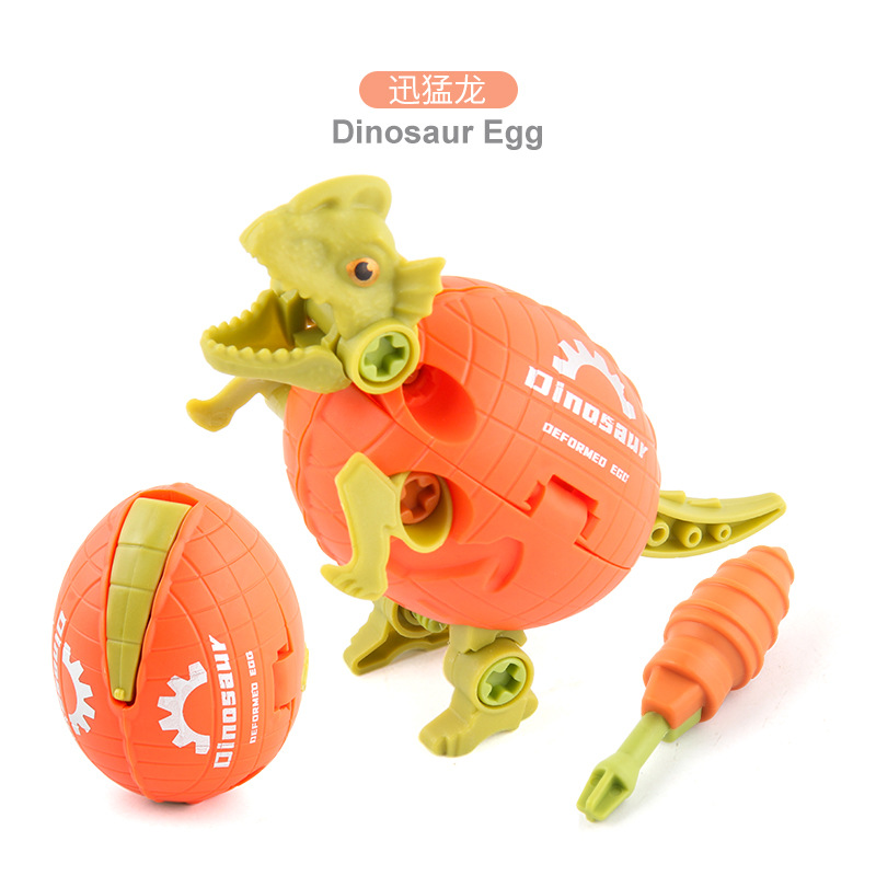 El Velociraptor montó el empaquetado del OPP de la naranja 38,7G del huevo del dinosaurio