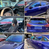 Film teinté pour vitres de voiture Mingtu VLT 85% de haute qualité, 1*30M, bleu violet, PET auto-réparant, effet caméléon changeant de couleur
