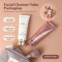 Tube d'emballage pour crème solaire 60ml 75ml en gros, conteneur souple en PE personnalisé avec logo et bouchon à clapet