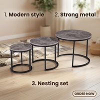 YUKAI table basse design Unique table à thé ronde petite table basse domestique meubles de salon YK-226