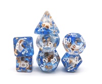 HS 7 pièces crâne résine jeu de dés D20 forme mdn dés pour jeux de société/cartes 16mm crâne en plastique D20 pour donjons et dragons