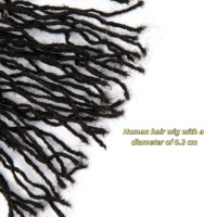 Extensiones de Cabello Humano Remy Brasileño Hechas a Mano, de Calidad Superior, para Dreads, con un Diámetro de Cero Punto Cuatro Un Centímetro, Sin Químicos, a Granel