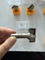 Fraise diamantée PCD à queue de 1/2 pouce, profil 077, pour le fraisage CNC de portes d'armoires en bois