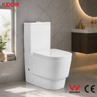 WC en céramique deux pièces à chasse d'eau Tornado, à poser au sol, avec abattant à fermeture douce, certifié CE WaterMark, OEM ODM pour hôtel