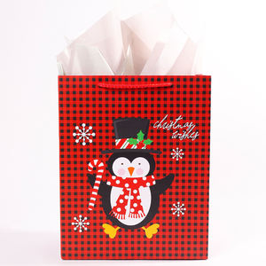 Venta al por mayor bolsa de Navidad Ins Wind portátil personalizado bolsa de papel de lujo día de Navidad bolsas de regalo de cumpleaños para pequeñas empresas - Product Image 1