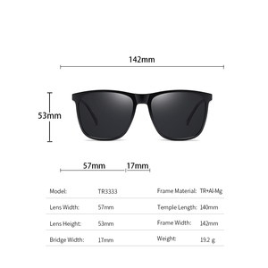 Lunettes de soleil rétro polarisées TR90 avec strass pour homme, monture de marque, pilote - Product Image 5