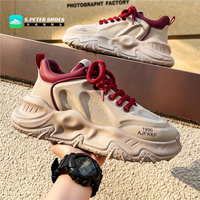 Chaussures de sport respirantes pour hommes, semelle amortissante, semelle extérieure en caoutchouc antidérapante, baskets légères pour la course quotidienne