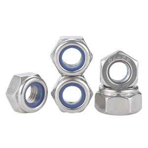 Thép carbon mạ kẽm Nylon tự khóa với cao su Pad khóa chống lỏng lẻo, nylon lục giác khóa <span class=keywords><strong>NUT</strong></span> - Product Image 2